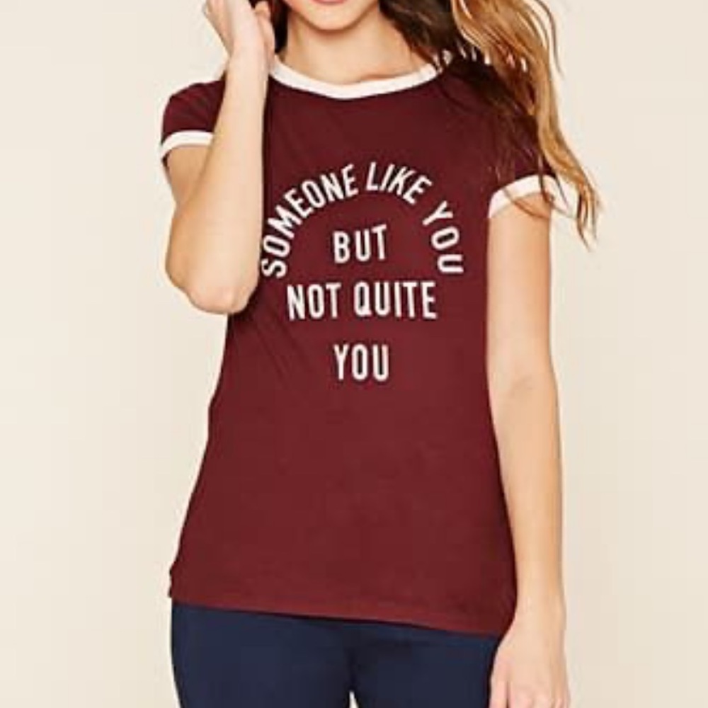 Maroon tee